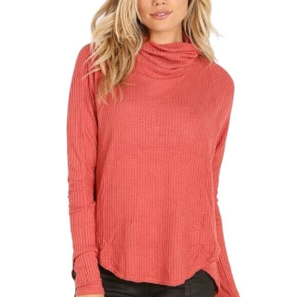 Free People Cowl Neck Sweater Size Medium - Picture 2 of 9